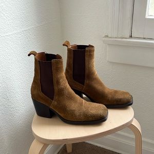 MNG Suede Ankle Boots